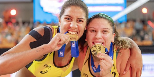Ana Patrícia e Rebecca vencem norte-americanas no Circuito Mundial 2019